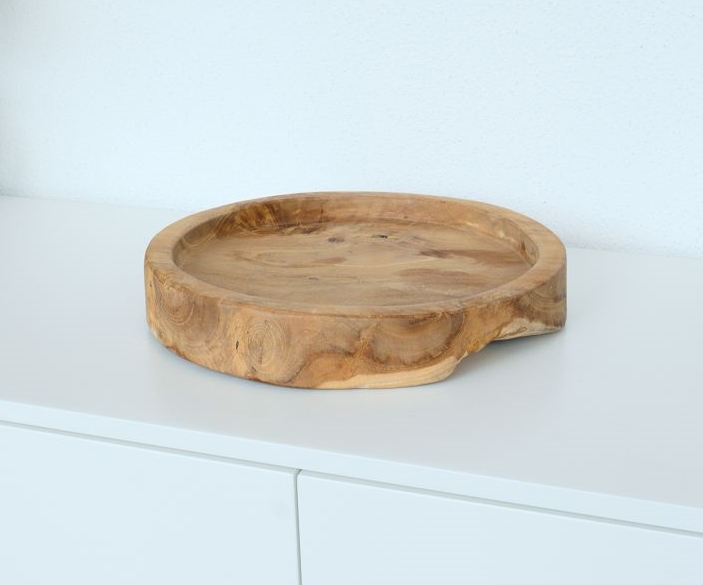 Teakholz Schale unbehandelt Teakholz Schale unbehandelt