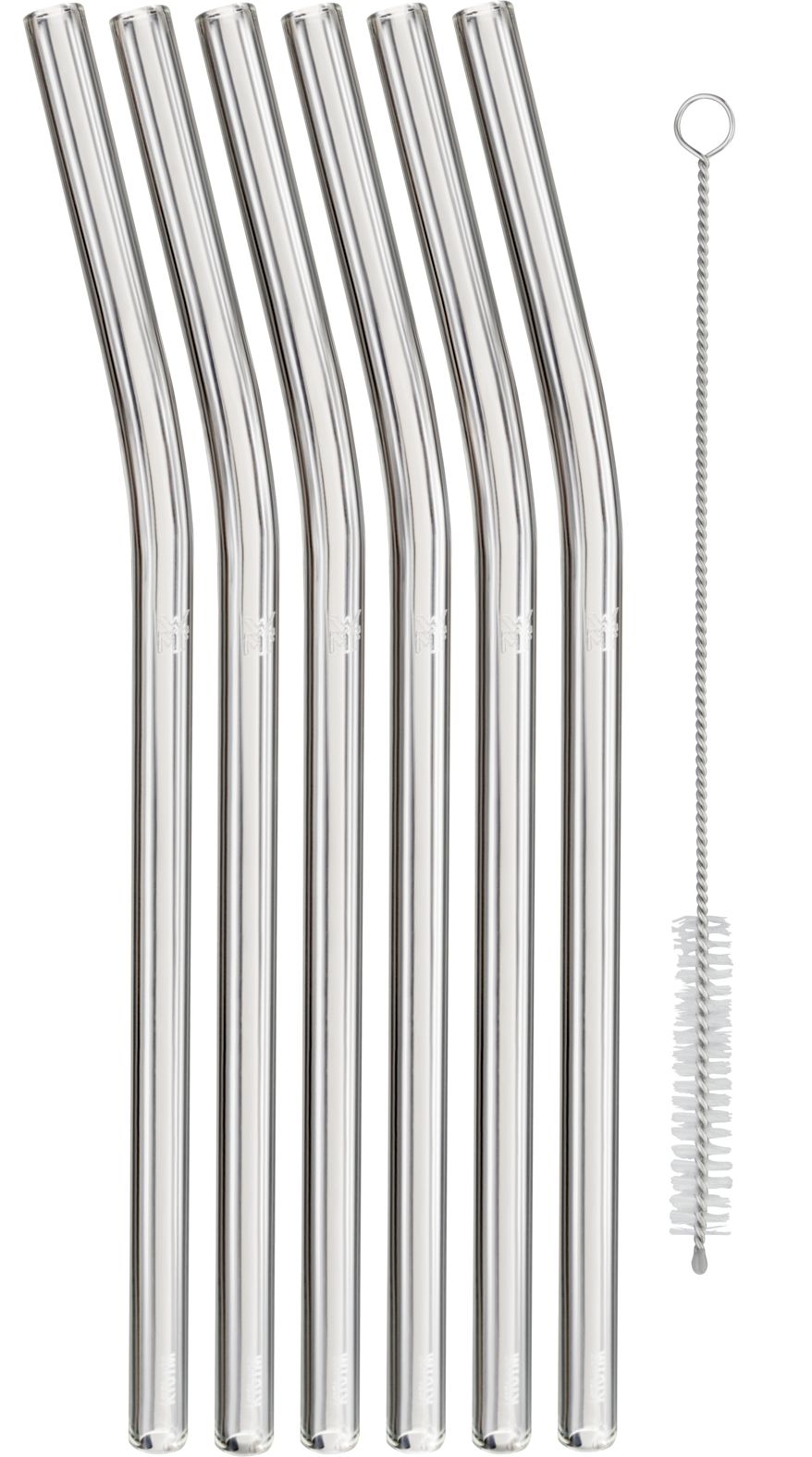 Baric Borosilikat-Trinkhalme – Edles 6er-Set aus Glas, 22 cm, wiederverwendbar