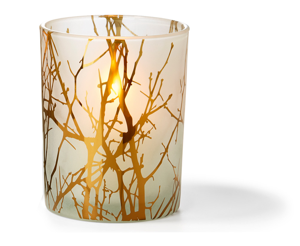 Forest Windlicht mit goldenem Lichteffekt Forest Windlicht mit goldenem Lichteffekt