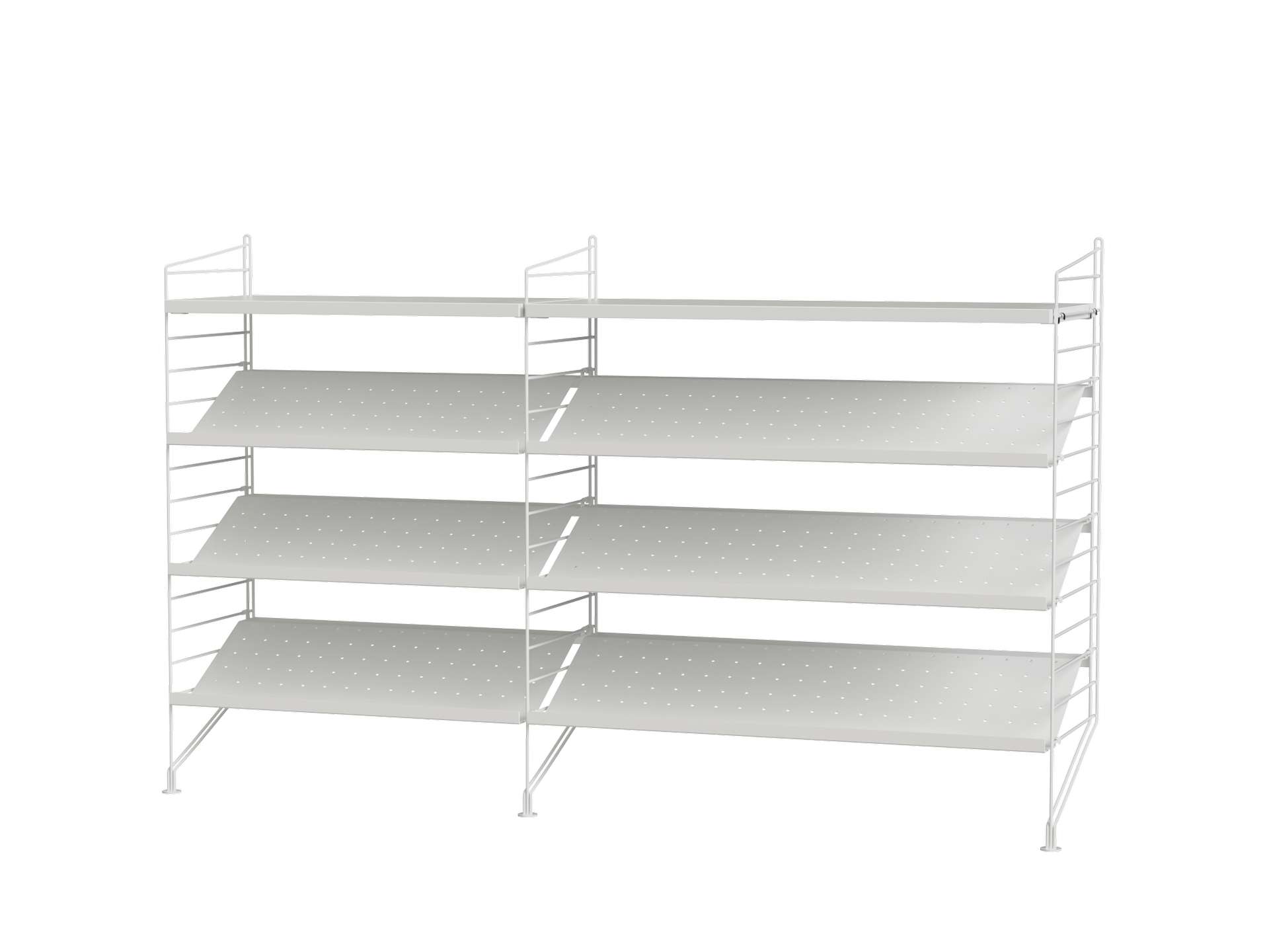 Großes Schuhregal mit Ablage Weiß