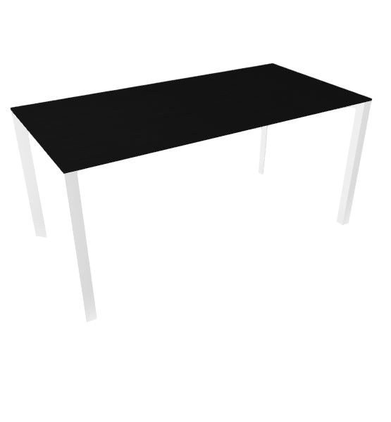 Profilo Konferenztisch 80x160 cm Laminierte Platte Schwarz Profilo Konferenztisch 80x160 cm Laminierte Platte Schwarz