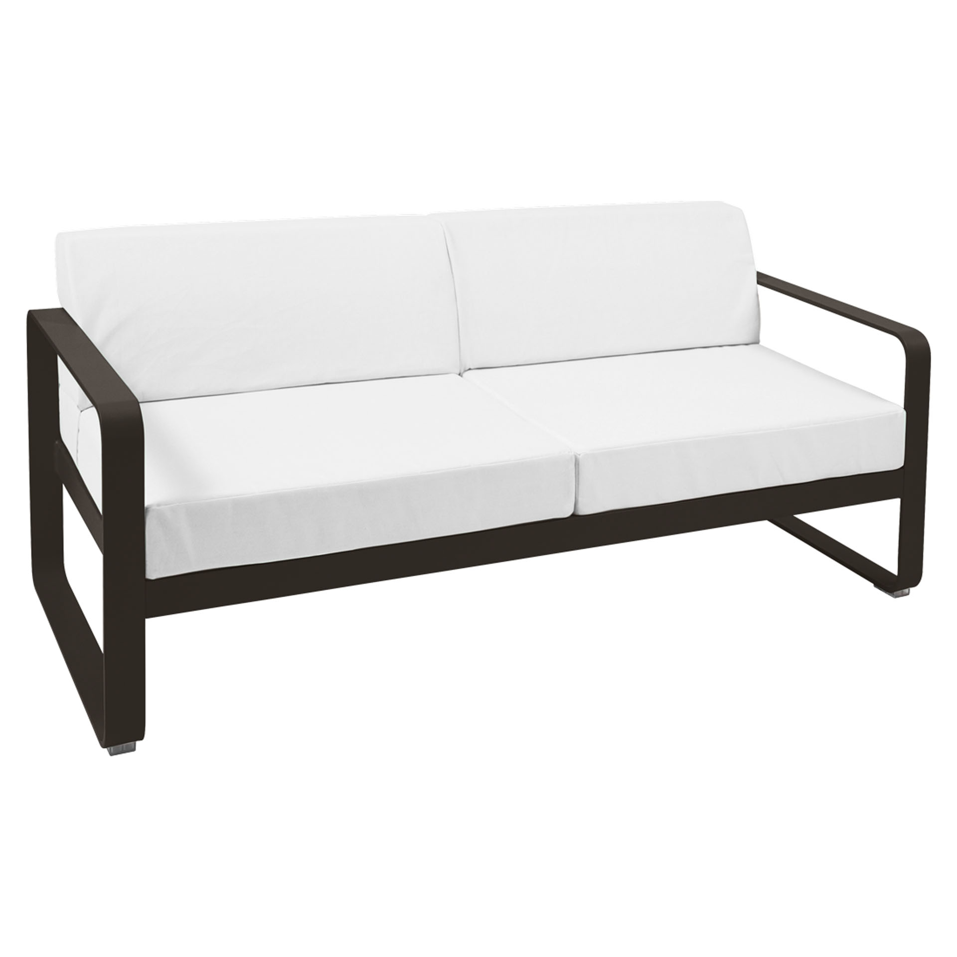Fermob Bellevie Lounge-Sofa 2-Sitzer E3 Tonka 81 Grauweiß