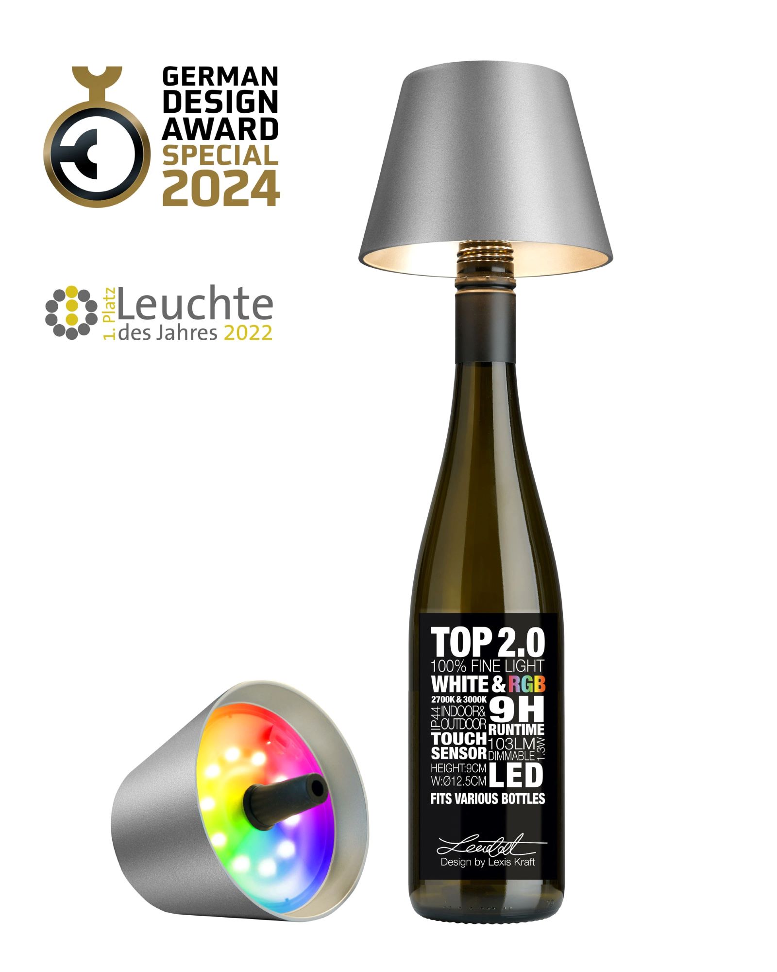 Akkuleuchte "Top 2.0" Graphit Akkuleuchte "Top 2.0" Graphit