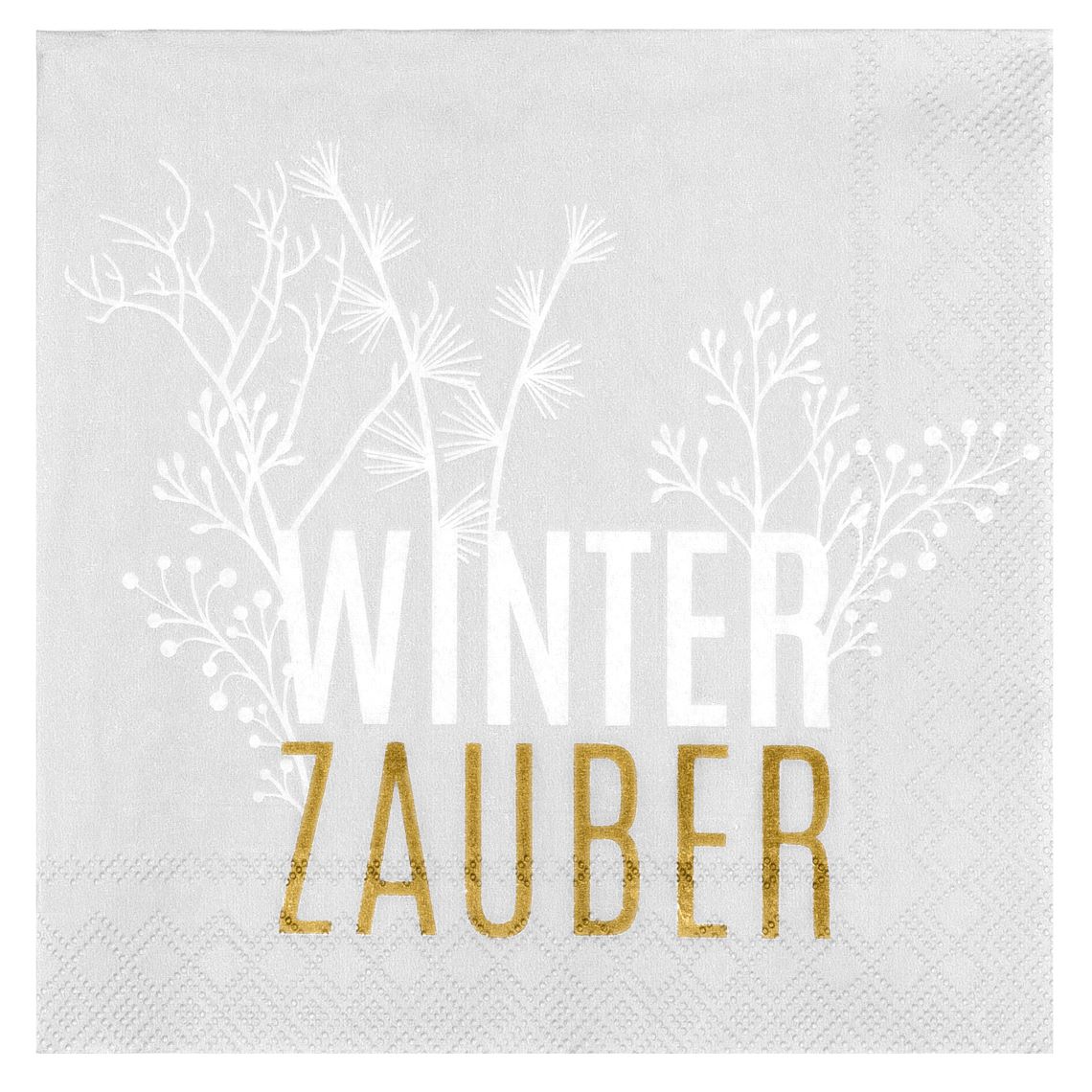 Cocktailserviette "Winterzauber" 25 x 25 cm Cocktailserviette "Winterzauber" 25 x 25 cm