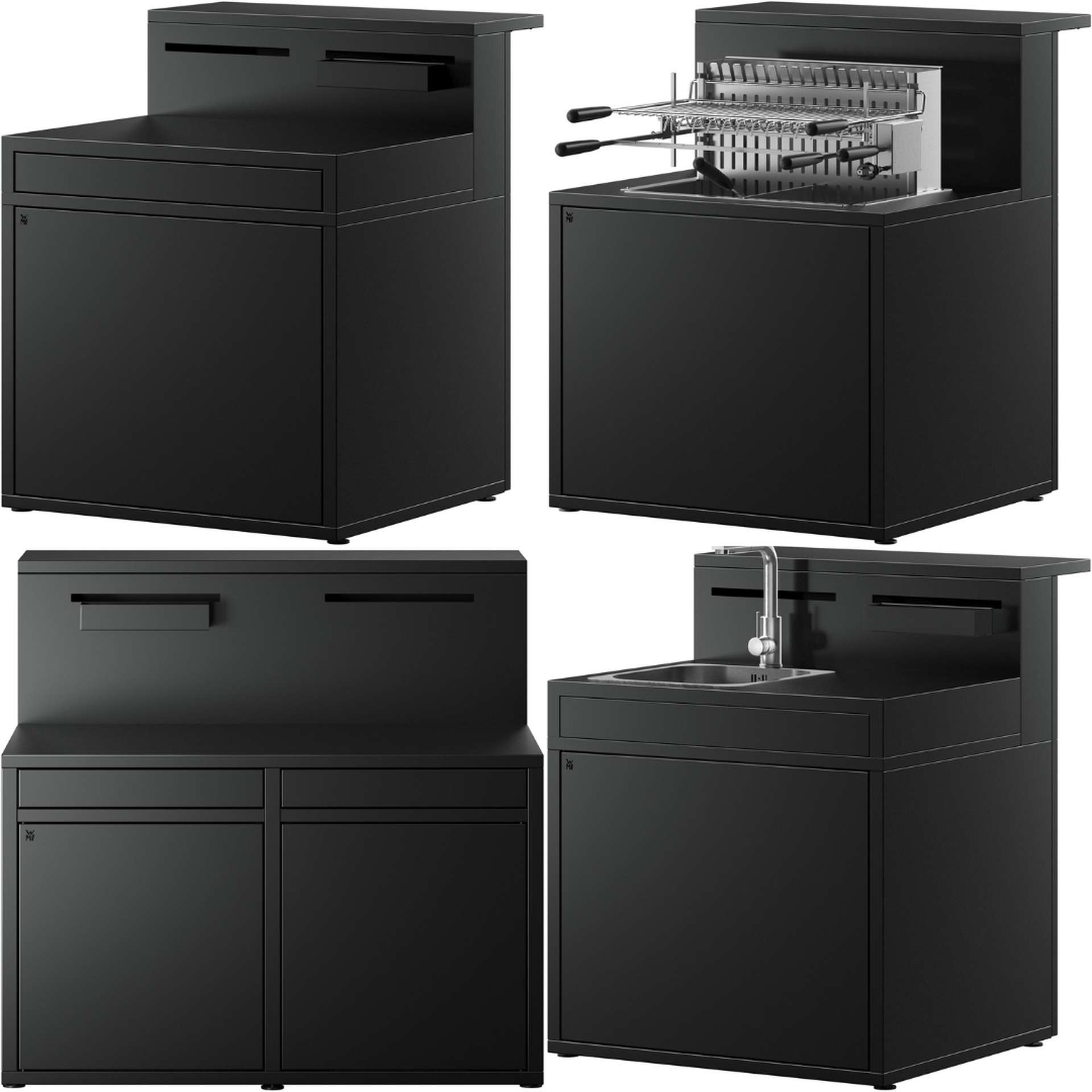 Outdoorküchen-Module Outdoorküche Modul Grillmodul mit Grilleinsatz