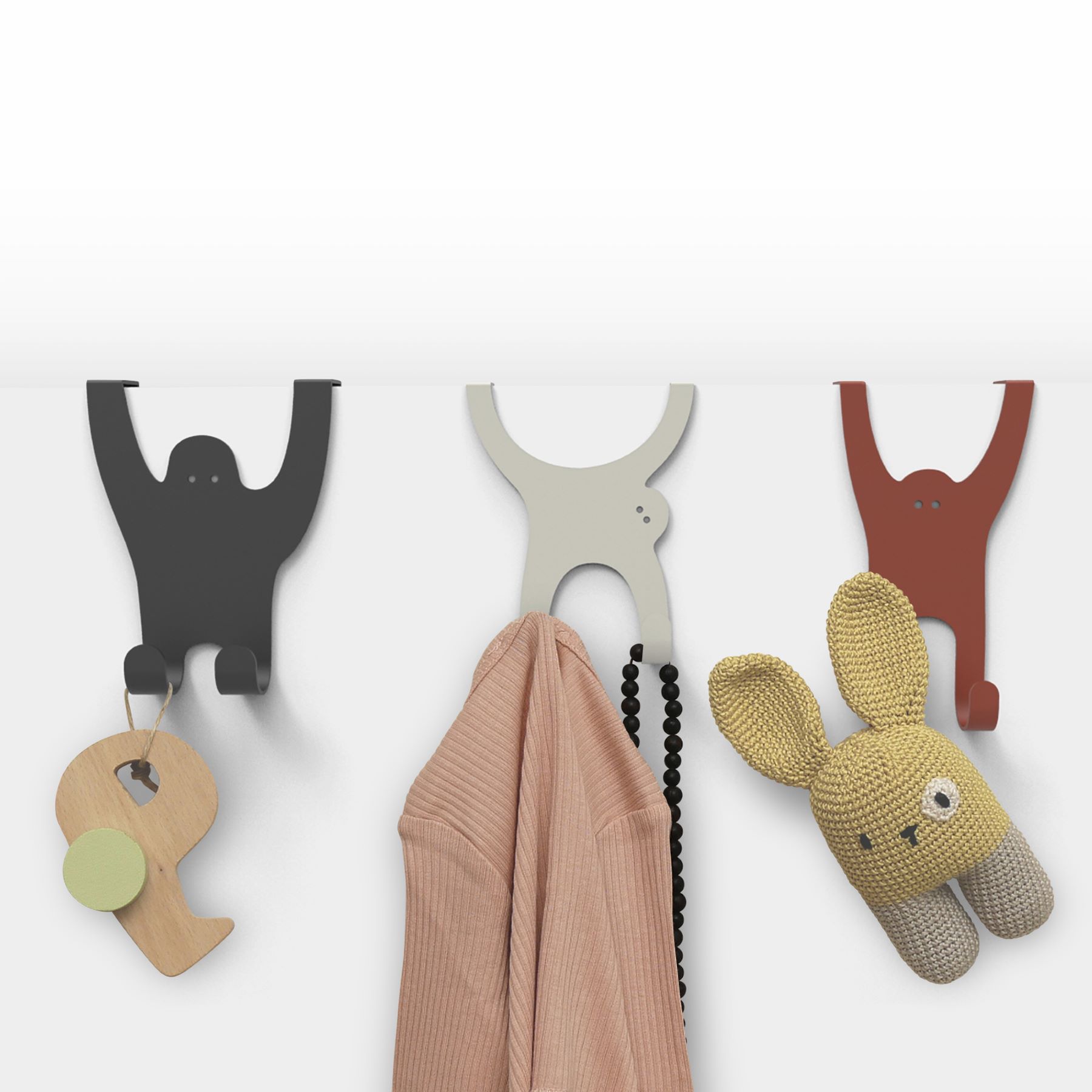 Kinder Türhaken Affenbande 3er Set Kinder Türhaken Affenbande 3er Set