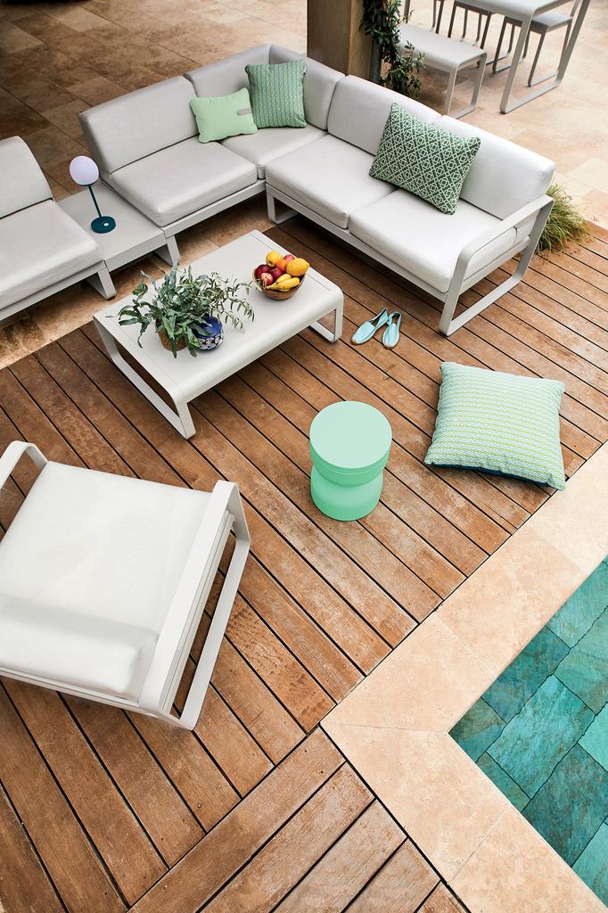 Bellevie niedriger Lounge-Tisch 103 x 75cm latte beige Bellevie niedriger Lounge-Tisch 103 x 75cm latte beige