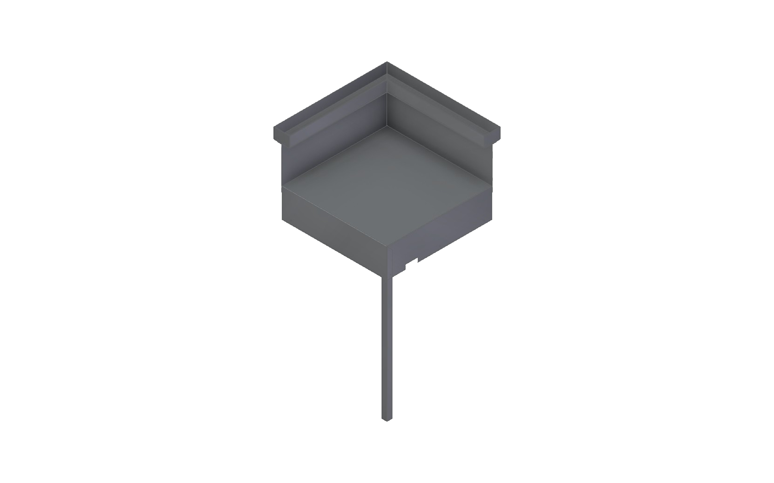 Eckmodule Stahl schwarz / grau Eckmodule Stahl schwarz / grau