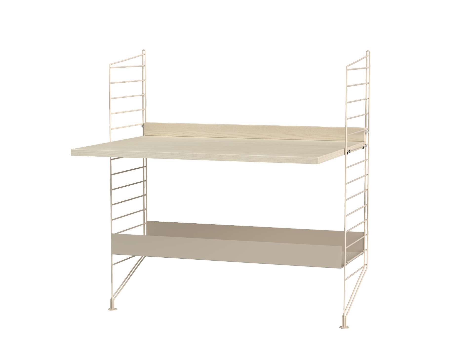 Kinderschreibtisch höhenverstellbar Beige Esche/Beige Kinderschreibtisch höhenverstellbar Beige Esche/Beige