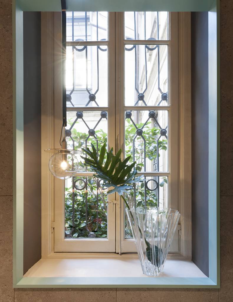 Shanghai Blumenvase Design Blau