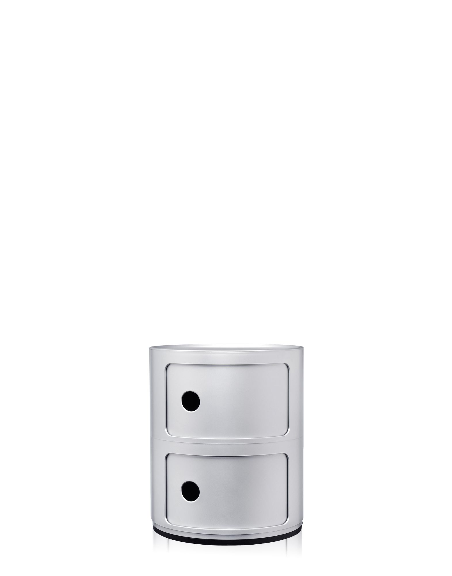 Componibili Recycled Container mit zwei Elementen silber Componibili Recycled Container mit zwei Elementen silber