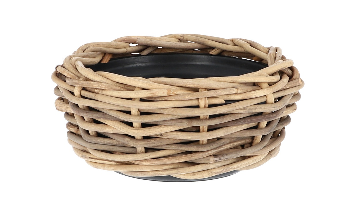 Korb PALAU Naturrattan ca. Ø 40 cm / 20 cm hoch - ohne Ablaufloch Korb PALAU Naturrattan ca. Ø 40 cm / 20 cm hoch - ohne Ablaufloch