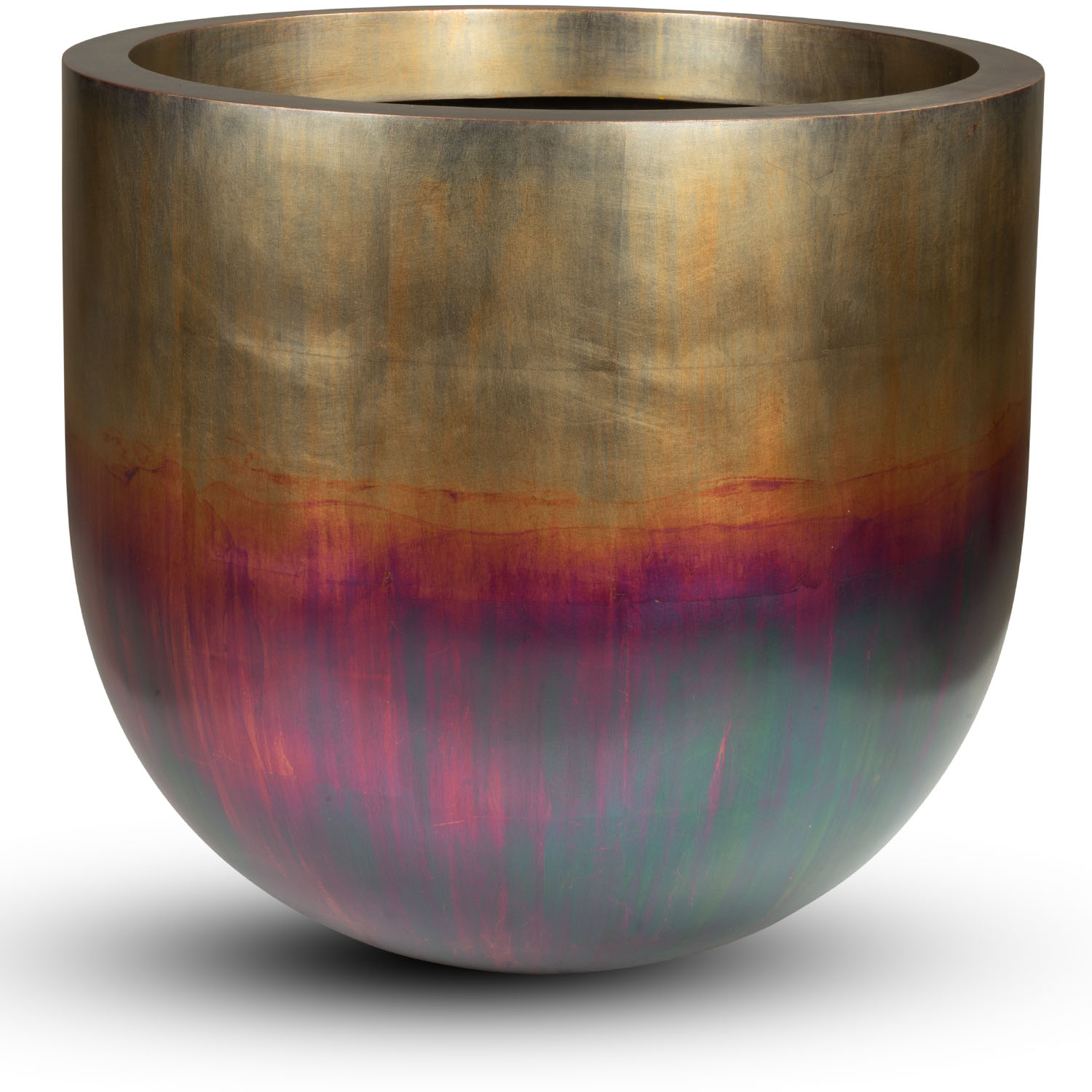 Pandora robustes Bodengefäß mit eleganter Optik Ø 70 cm, Höhe 63,5 cm messing oxidiert Pandora robustes Bodengefäß mit eleganter Optik Ø 70 cm, Höhe 63,5 cm messing oxidiert