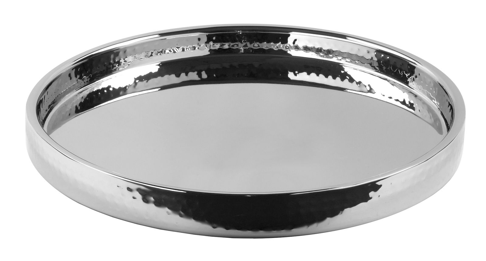 KALAS Edelstahl Tablett - gehämmerte Optik KALAS Edelstahl Tablett - gehämmerte Optik