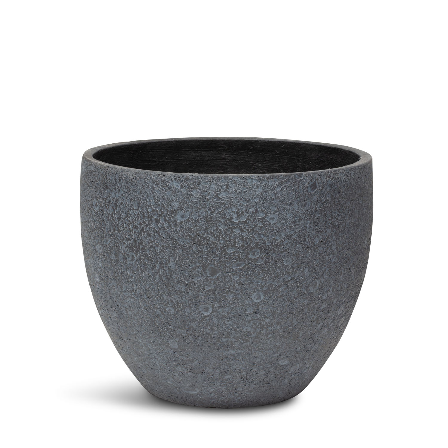Übertopf Vaso Portavaso Rotondo Pure - 25 Cm Di Diametro - Colore Antracite - In Polipropilene (PP) Resistente
