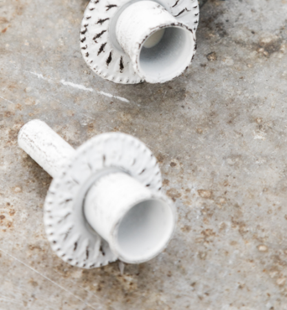 Kerzenhalter für Flaschen Ø 4,5 cm; L 8 cm, weiß Kerzenhalter für Flaschen Ø 4,5 cm; L 8 cm, weiß