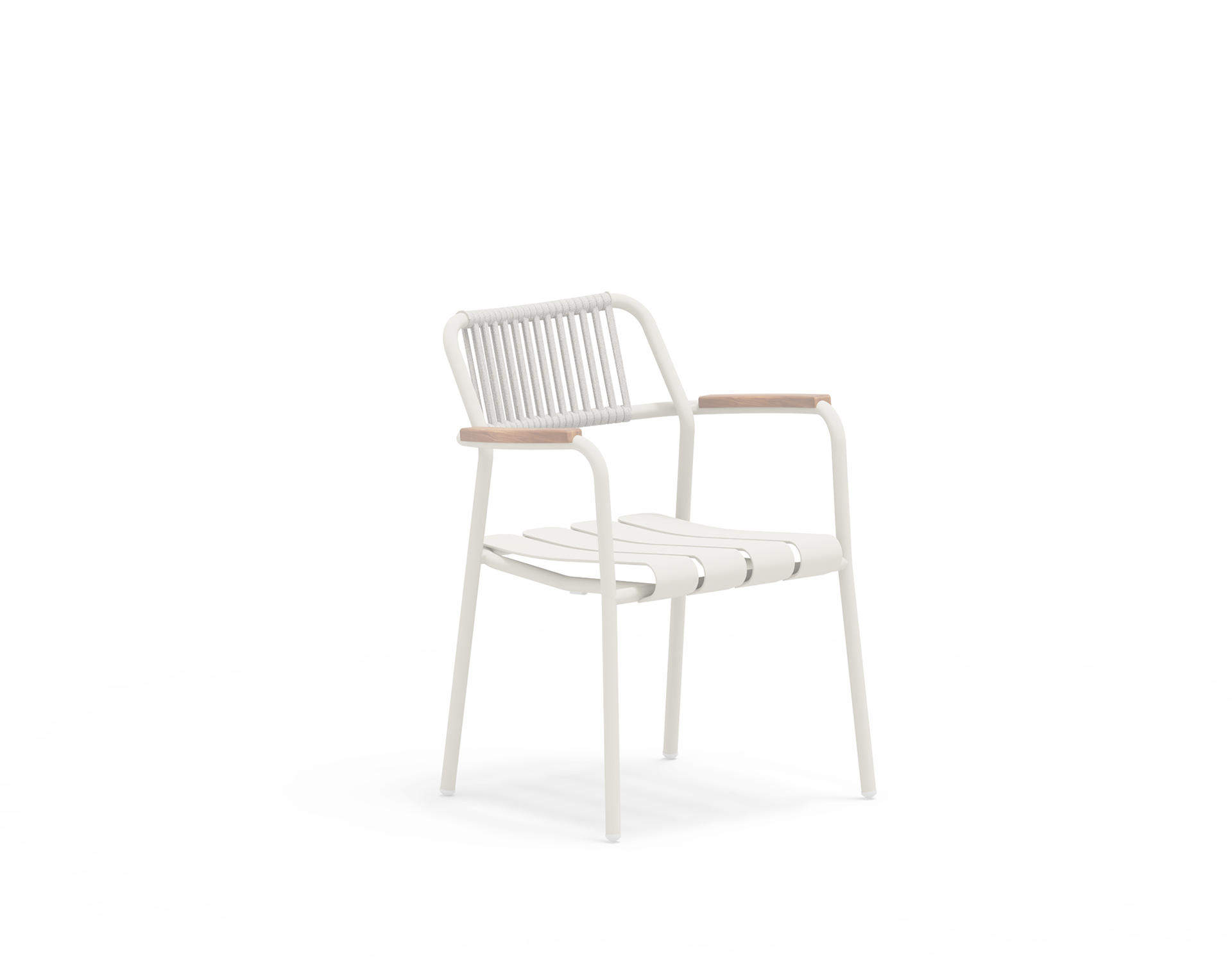 Verdea Rope schicker Outdoorstuhl mit Armlehne Ivory / Perlweiß Verdea Rope schicker Outdoorstuhl mit Armlehne Ivory / Perlweiß