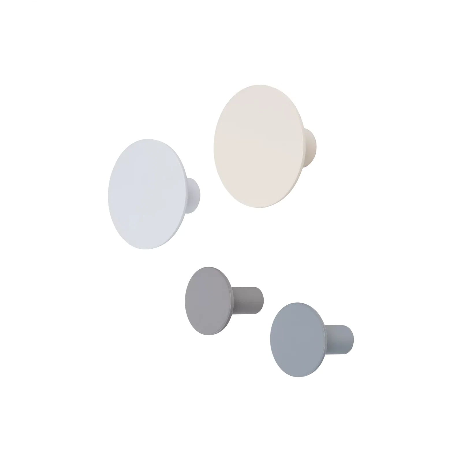 Ponto 4er Set Wandhaken - Polystone Design gemischt Micro Chip, Tradewinds