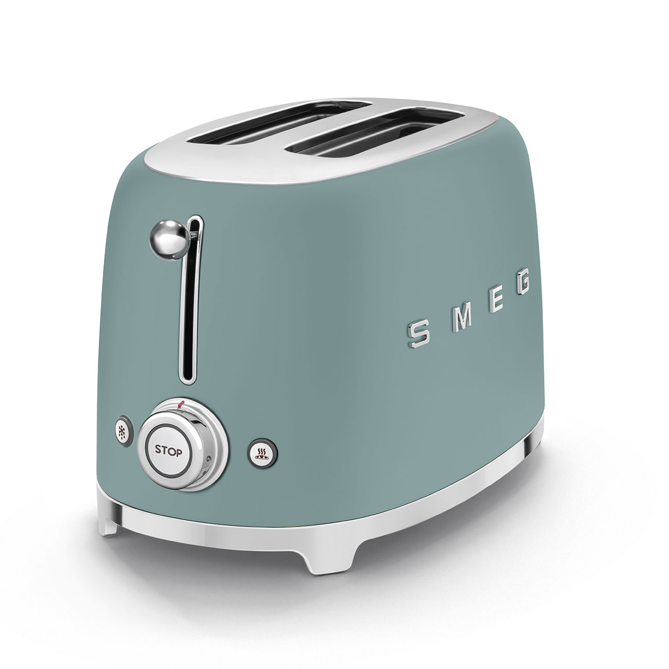 Smeg Retro Toaster 2 Schlitz 50s Style - mit 6 Röstgraden, Auftau und Bagelfunktion G... TSF01EGMEU