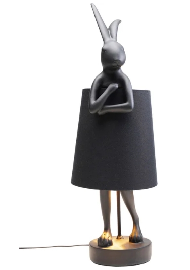 Tischleuchte Hase schwarz/matt 68 cm Tischleuchte Hase schwarz/matt 68 cm