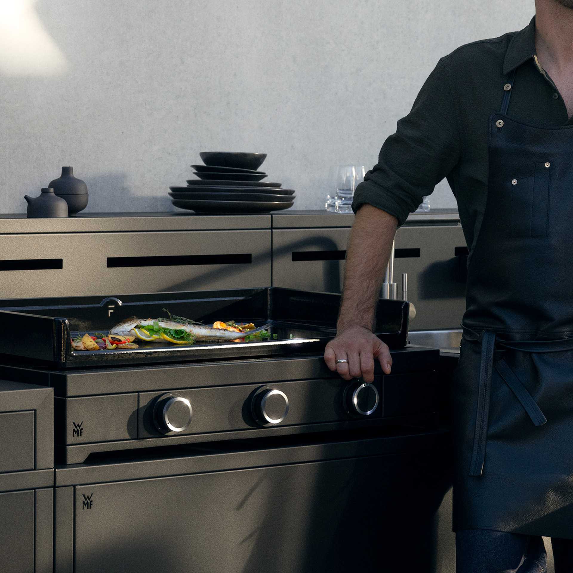 Outdoorküche Die Komplette L: 277,2 cm