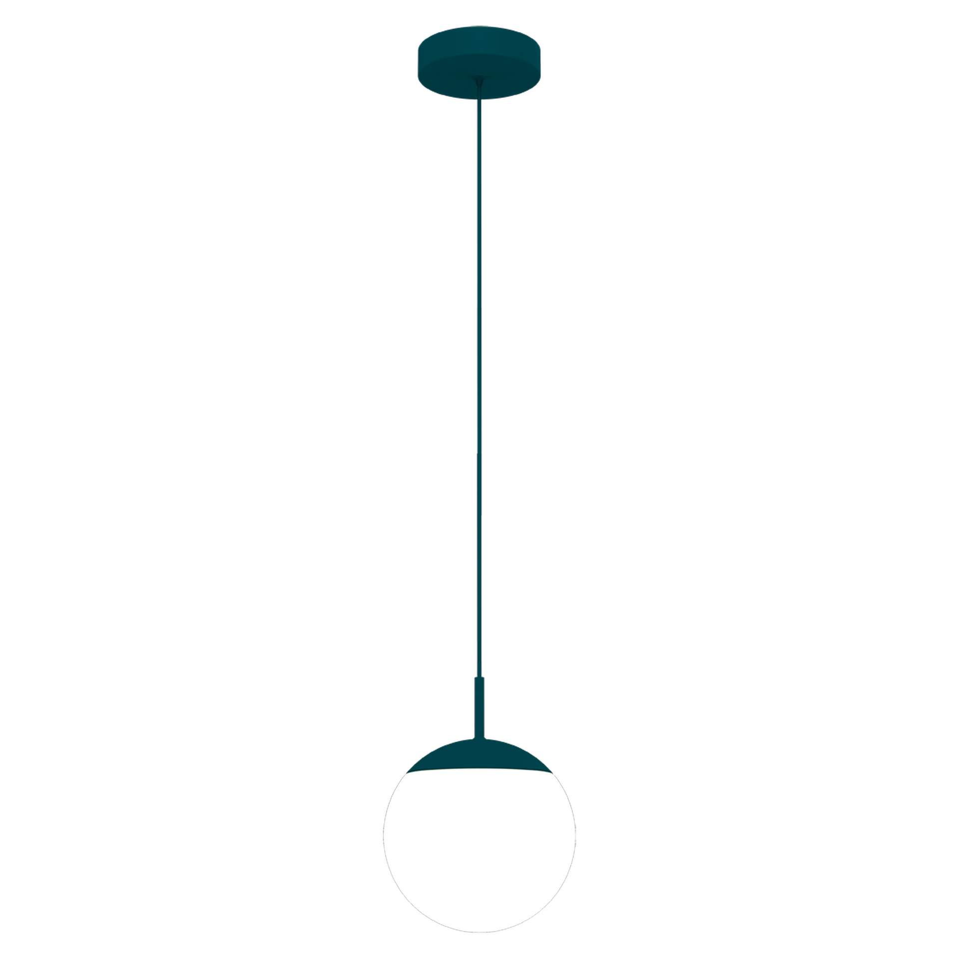 MOOON! Outdoor Hängeleuchte mit LED – Aluminium & Glas, Bluetooth-Steuerung 21 Acapulcoblau