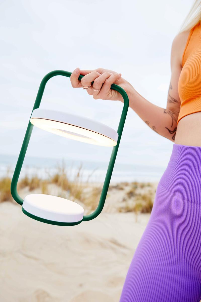 ULLI Akku-Lampe Outdoor Mohnrot