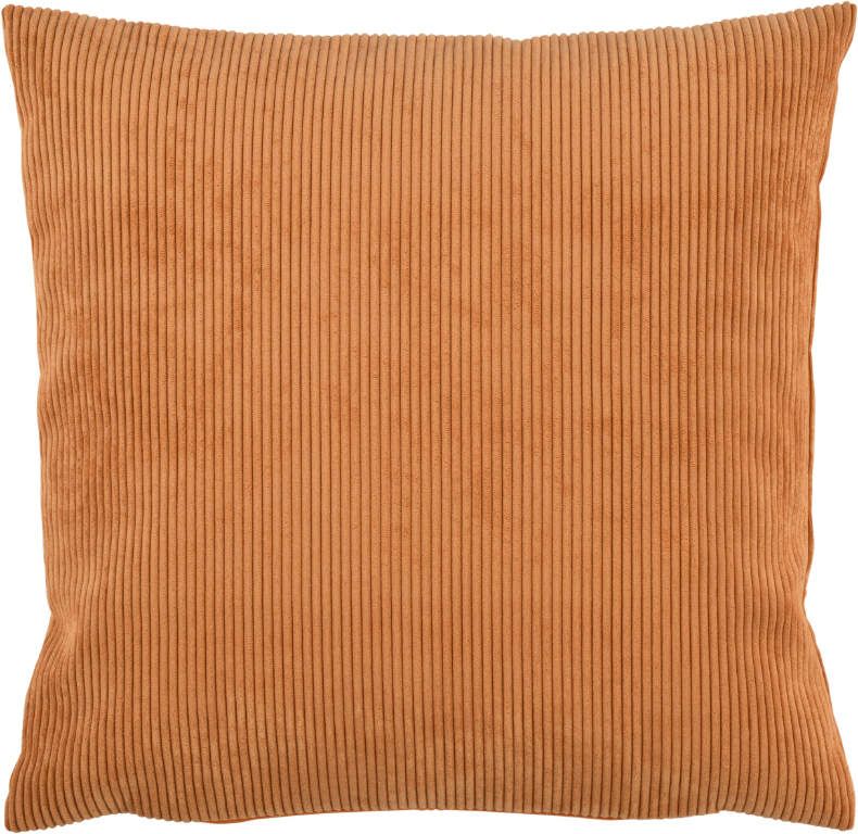 Kissenhülle Earl 50x50 cm Orange - Feine Cord-Optik
