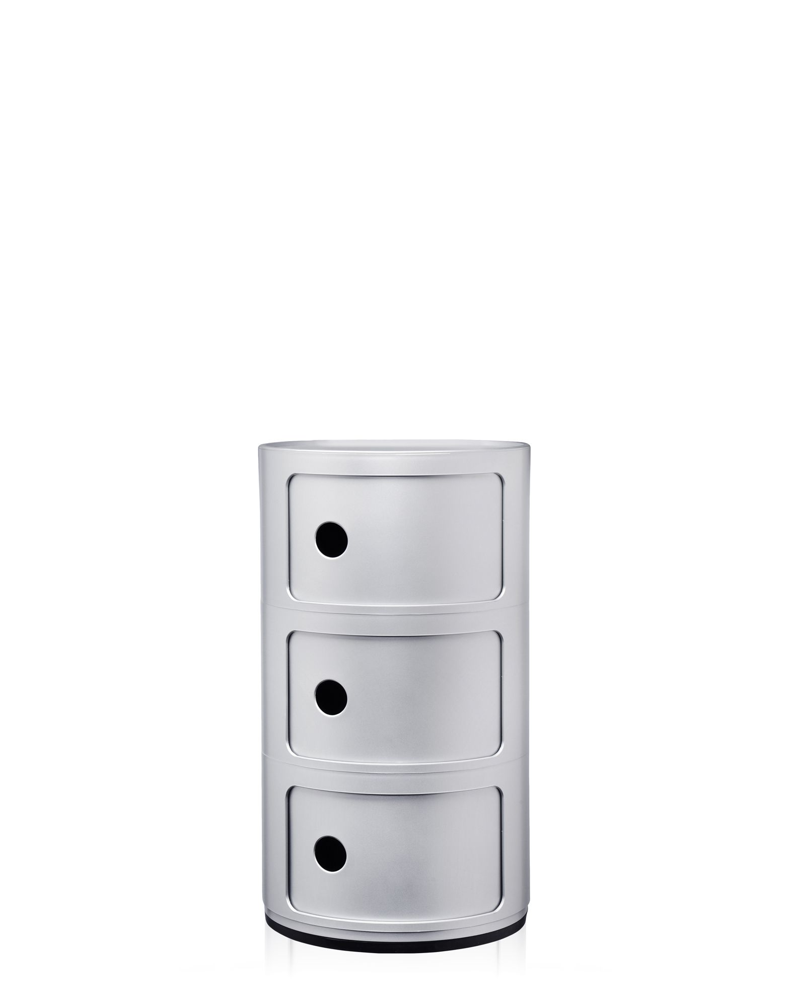 Componibili Recycled Container mit drei Elementen silber Componibili Recycled Container mit drei Elementen silber