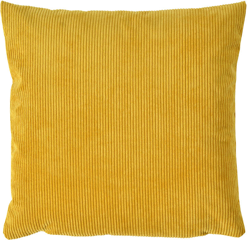 Kissenhülle Earl 50x50 cm Gold - moderner Cordbezug