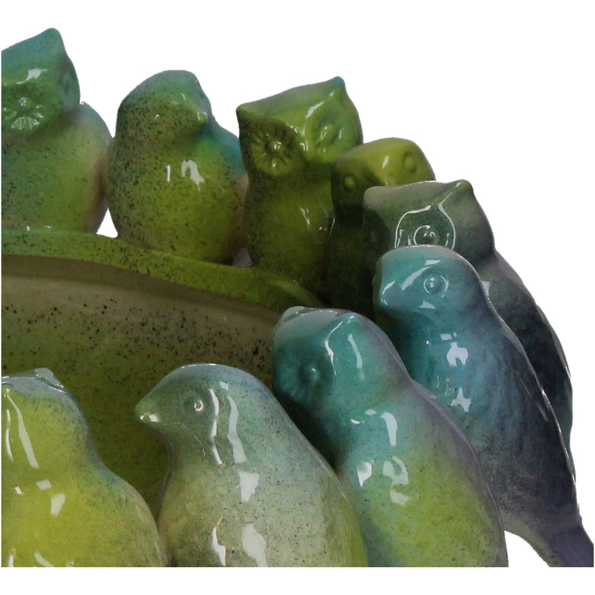 Bunte Schale "Birds" aus Keramik