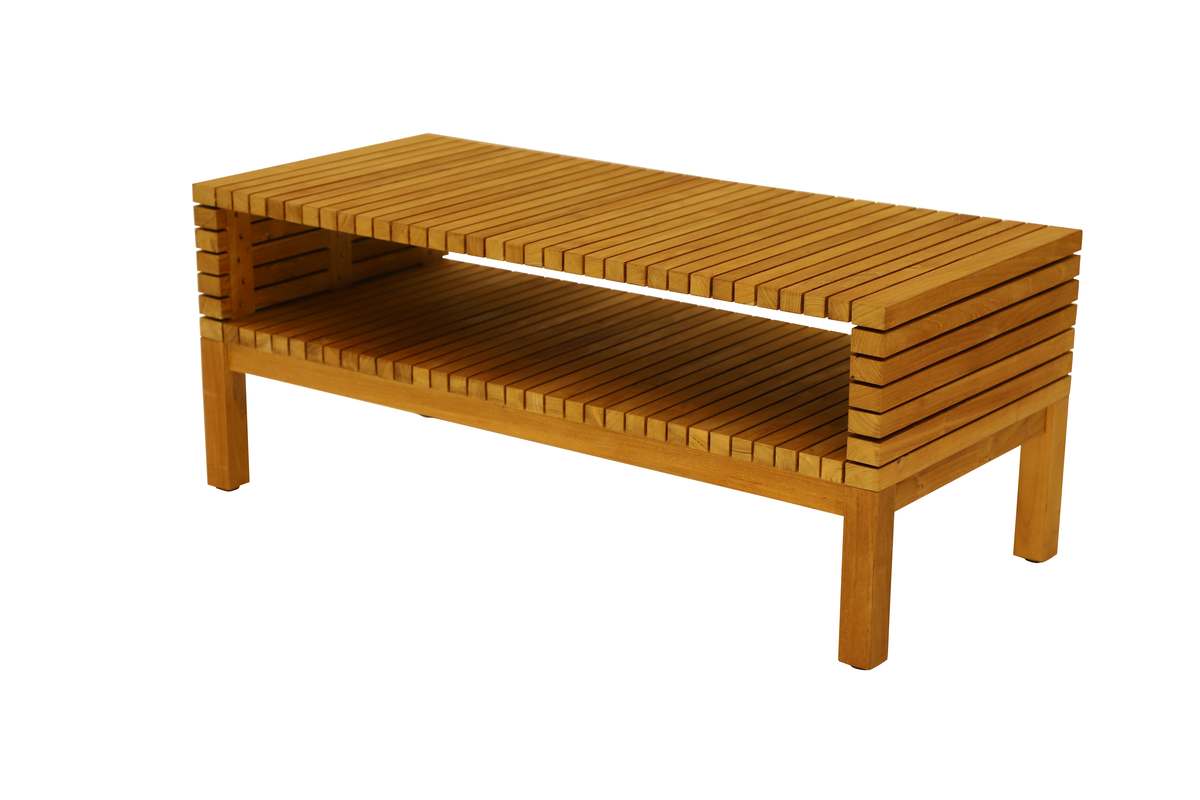 Garten Beistelltisch SAMOA mit Ablagefach 97 x 45 cm, 40,5 cm hoch Garten Beistelltisch SAMOA mit Ablagefach 97 x 45 cm, 40,5 cm hoch