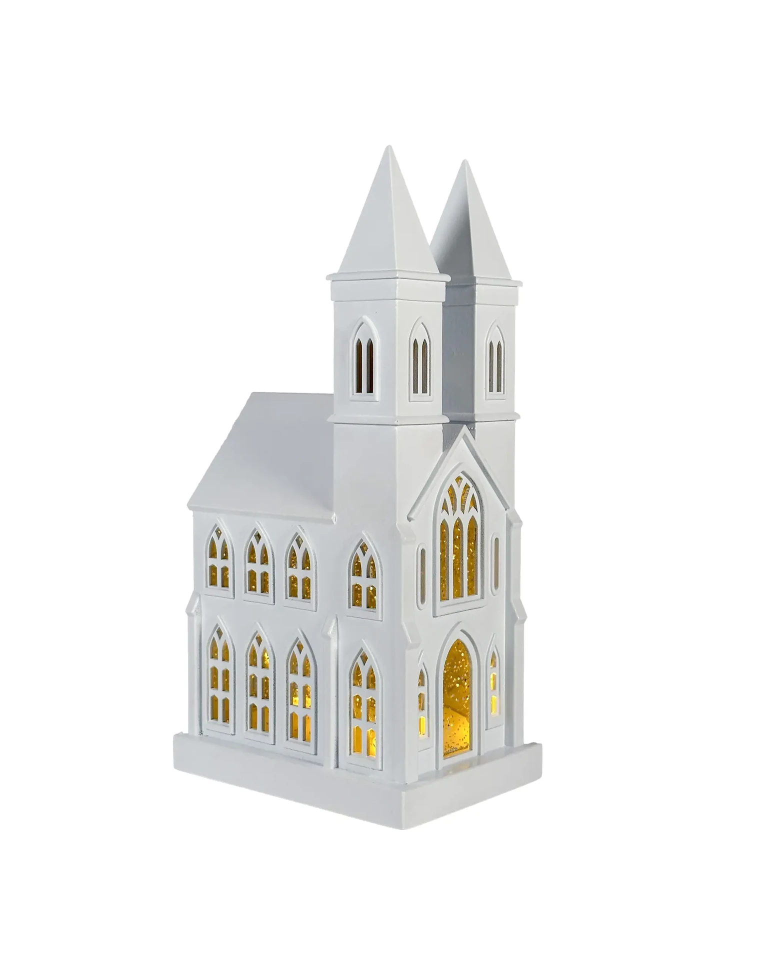 GLAMOR CHURCH beleuchtete LED-Kirche Weiß