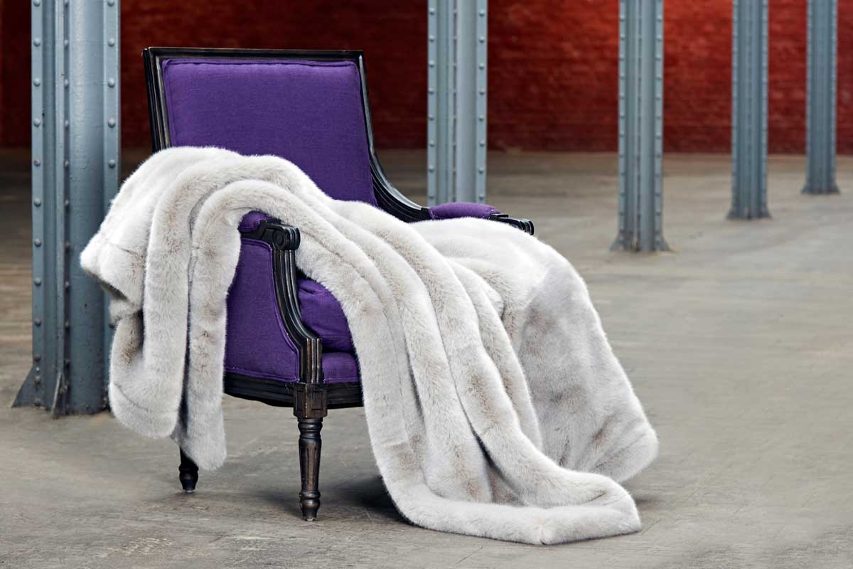 Seal - Kunstfelldecke 130x180 cm mocca Seal - Kunstfelldecke 130x180 cm mocca