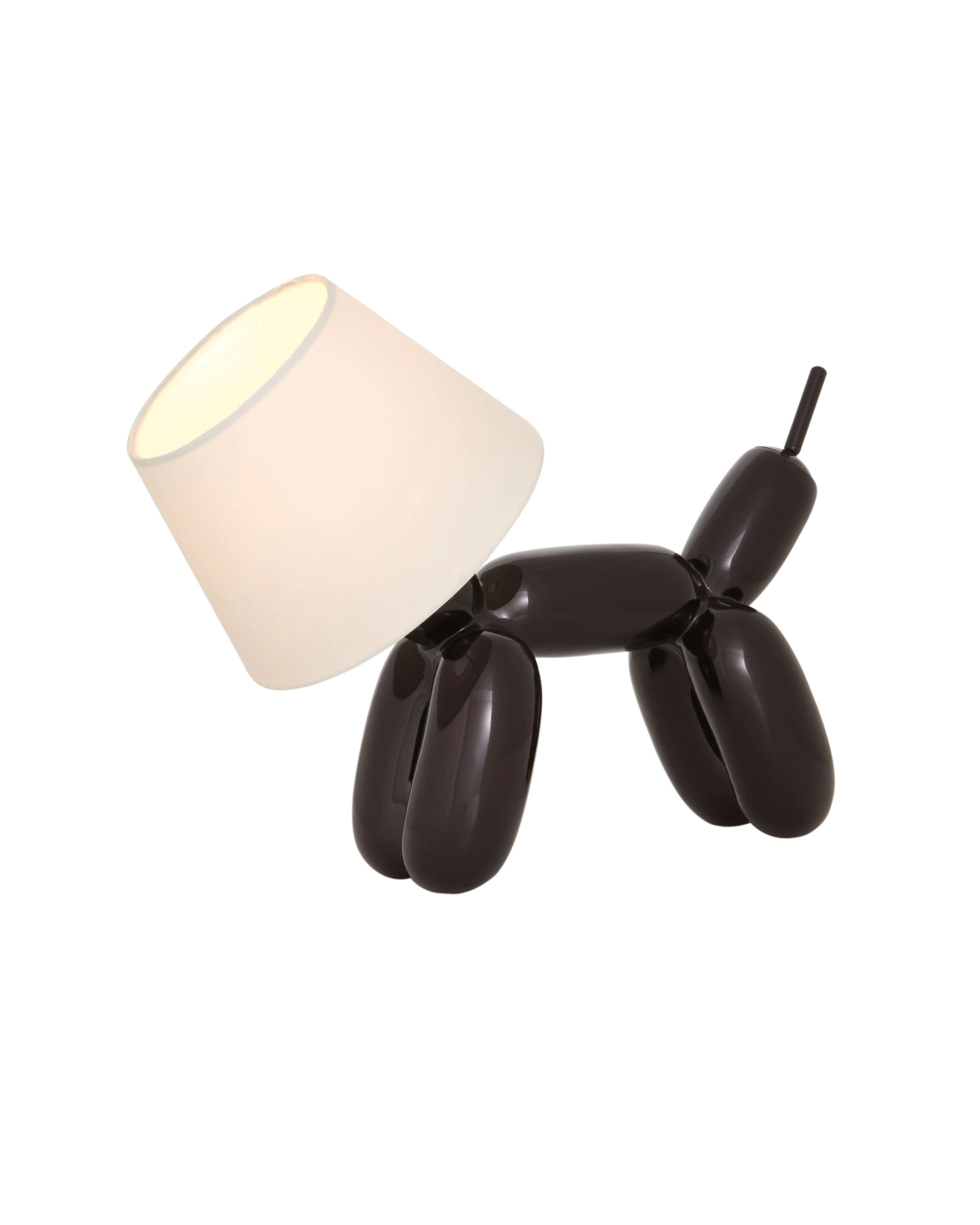 DOGGY - Tischleuchte runde Form - Luftballonhund schwarz DOGGY - Tischleuchte runde Form - Luftballonhund schwarz