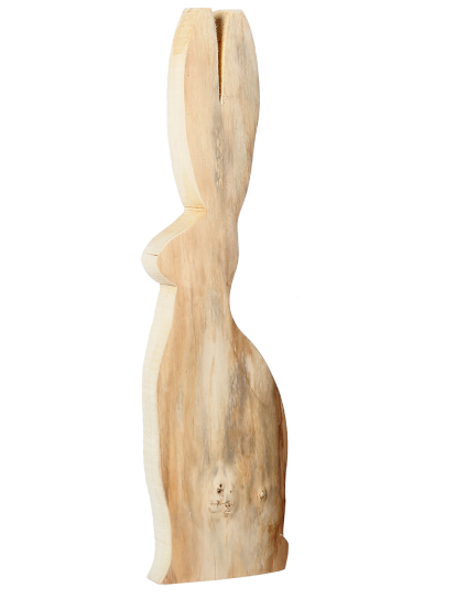 Holzhase ohne Rinde Höhe 90 cm Holzhase ohne Rinde Höhe 90 cm