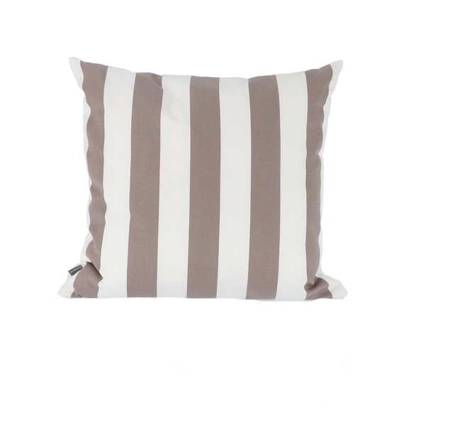 Kissen SOMNIA Streifen weiß/taupe 48 x 48 cm Kissen SOMNIA Streifen weiß/taupe 48 x 48 cm