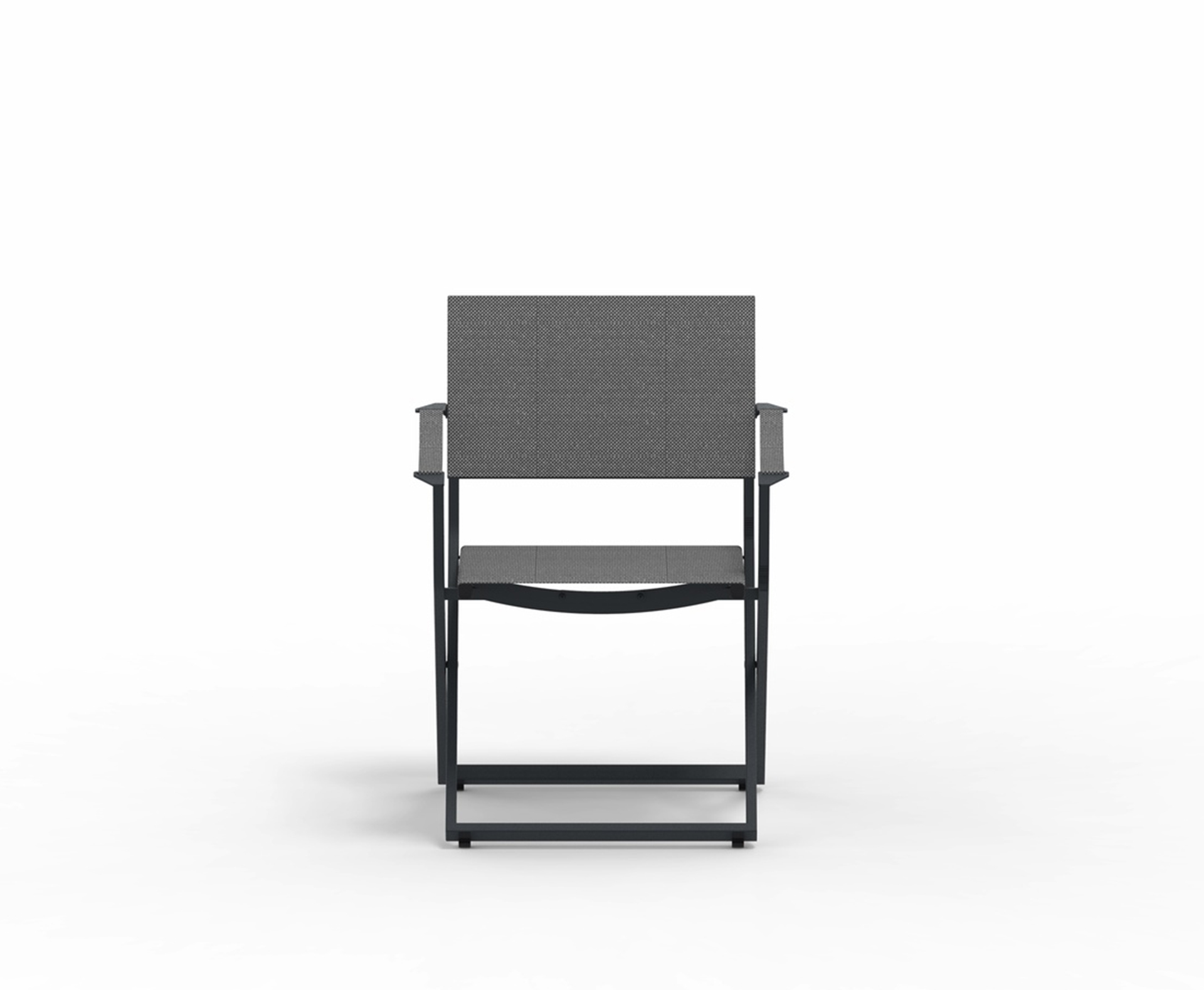 Fellini Armlehnen Klappstuhl Outdoor Antikgrau/Schwarz/Stahl