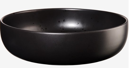COPPA KURO Salatschale aus Porzellan schwarz.jpg COPPA KURO Salatschale aus Porzellan schwarz