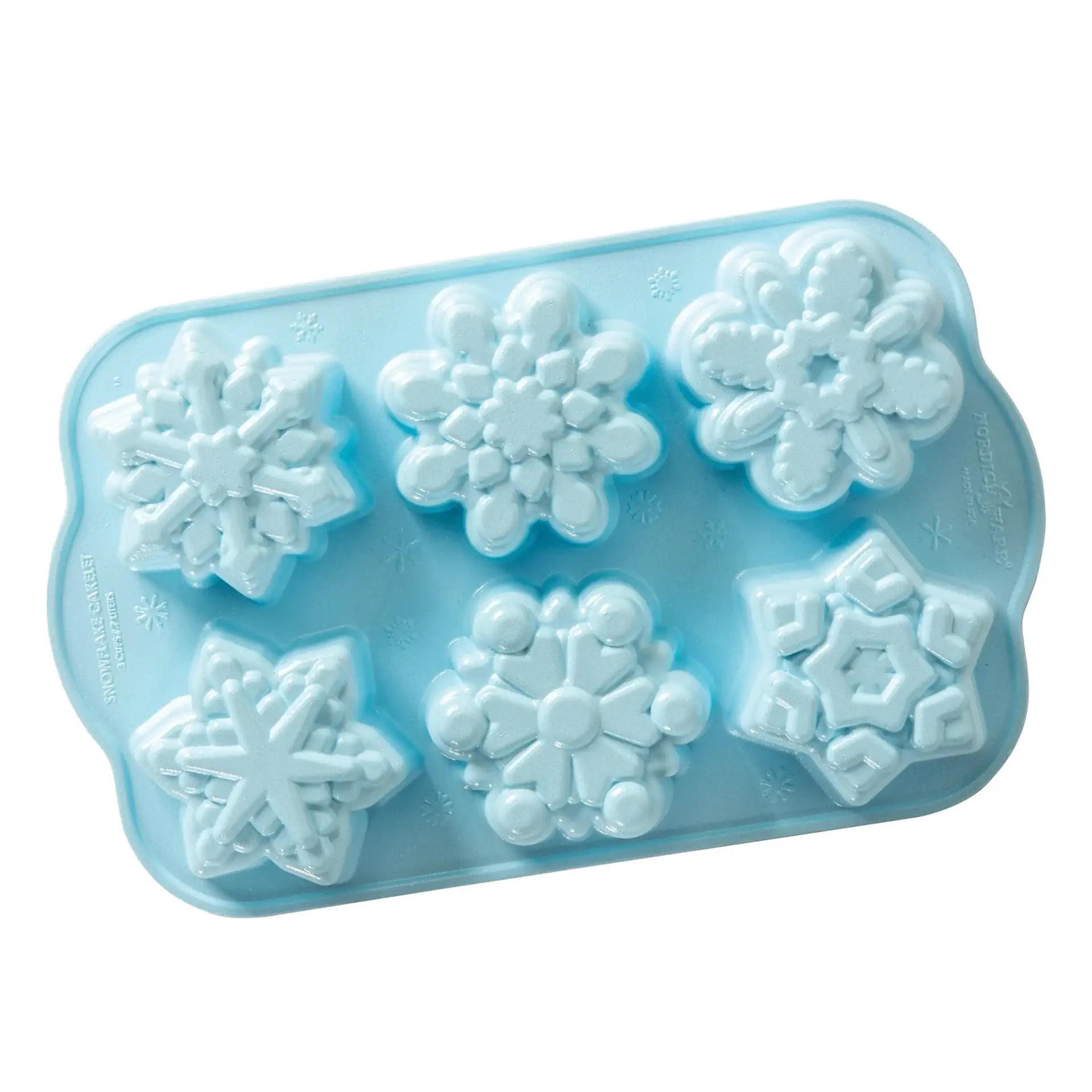 Schneeflocke Backform pack shot_1.webp Backform Frozen Schneeflocken für 6 Mini-Kuchen