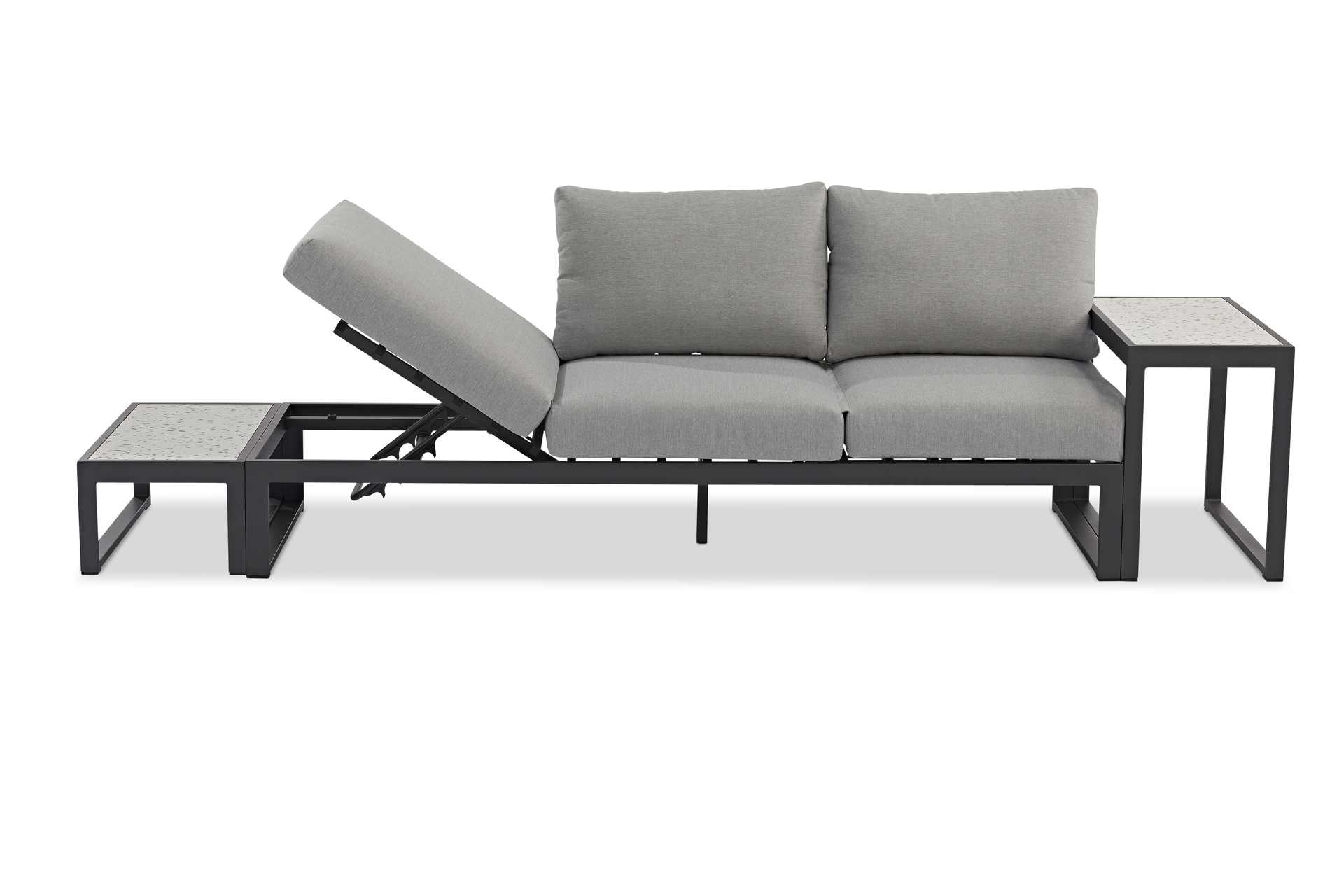 Nest 3-Sitzer Sofa für Outdoor verstellbar Kohle Nest 3-Sitzer Sofa für Outdoor verstellbar Kohle