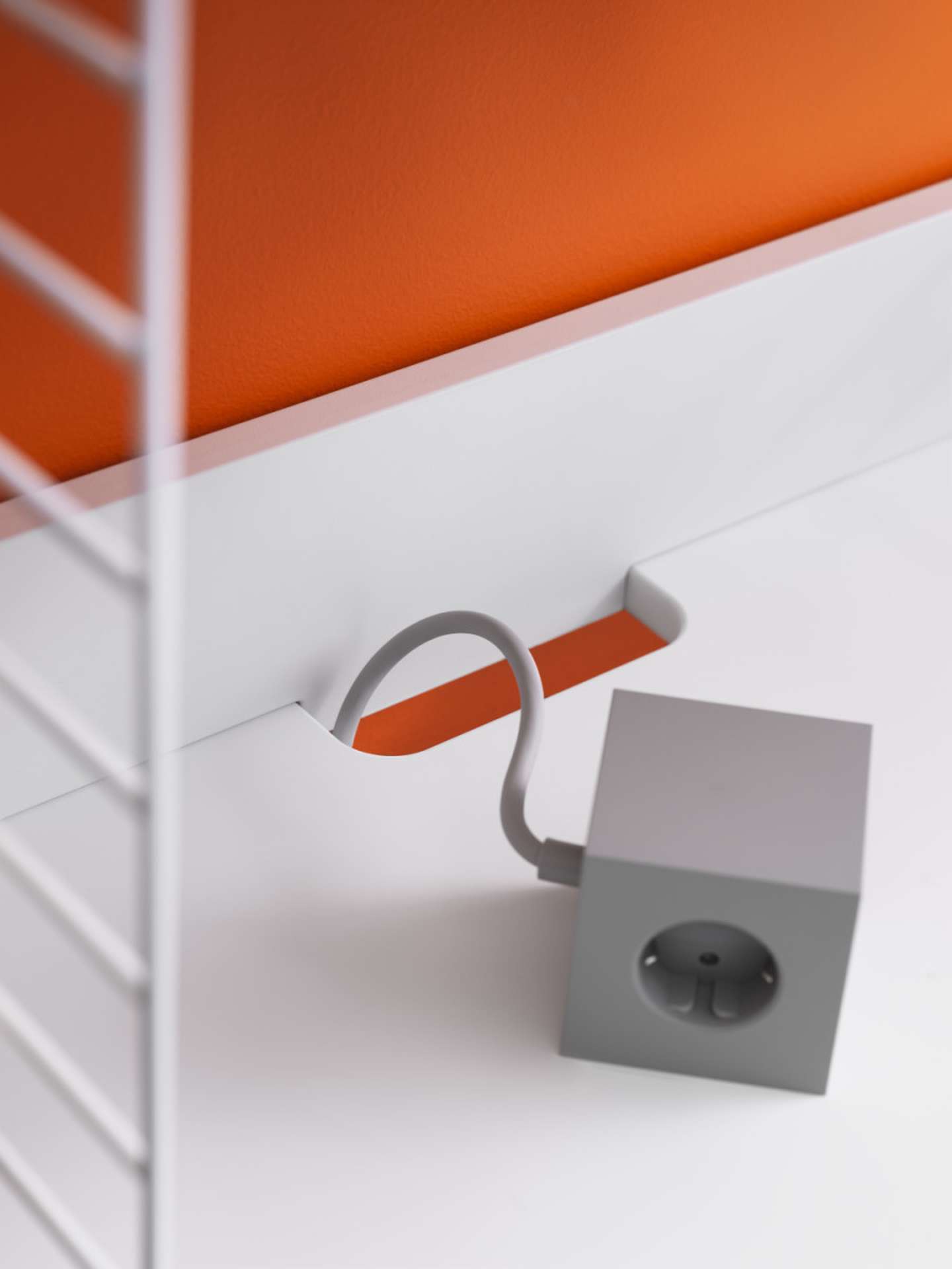 String System Medienablage Weiß String System Medienablage