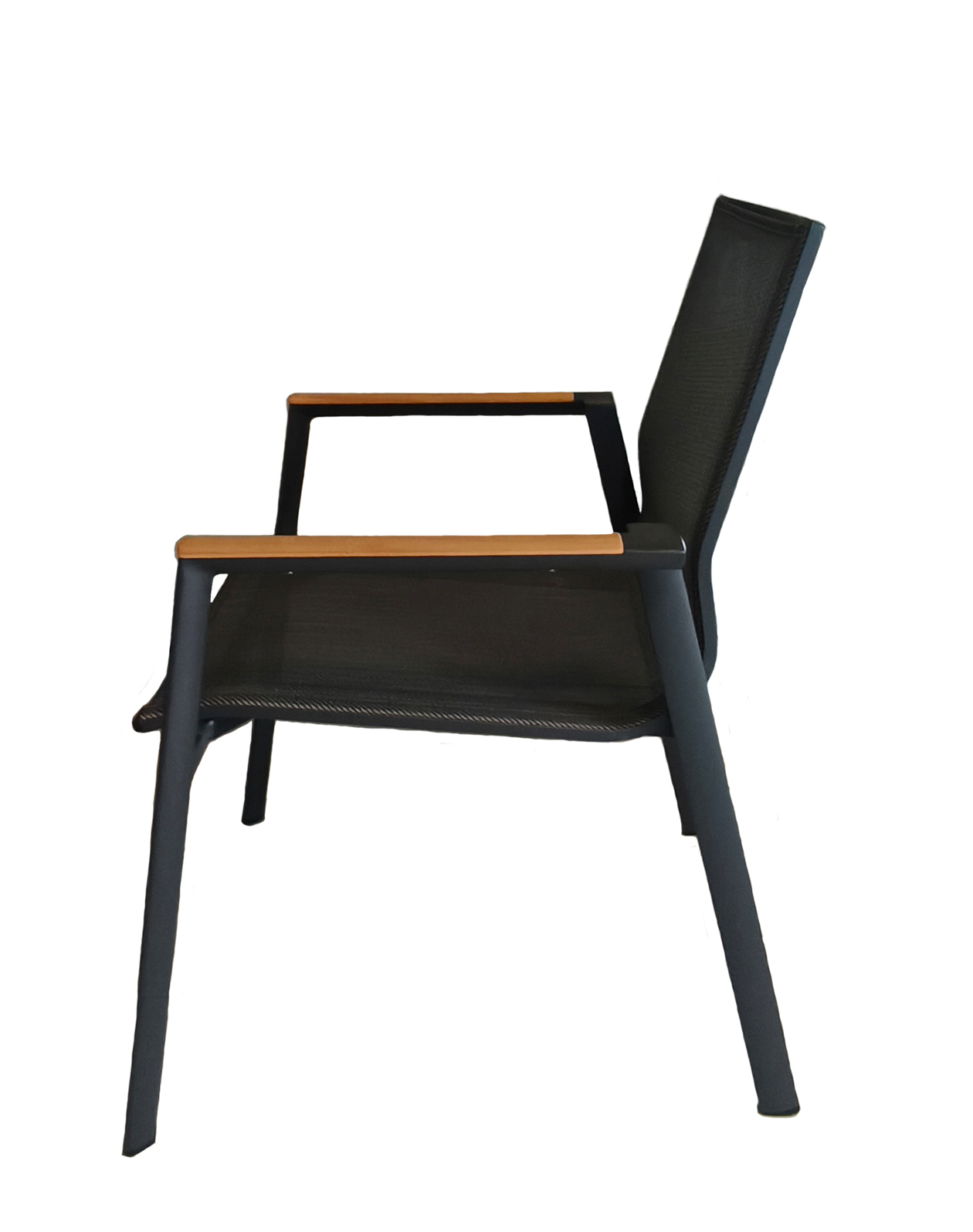 Aspen Armlehnstuhl mit Teakholz für den Garten Kohle Aspen Armlehnstuhl mit Teakholz für den Garten Kohle