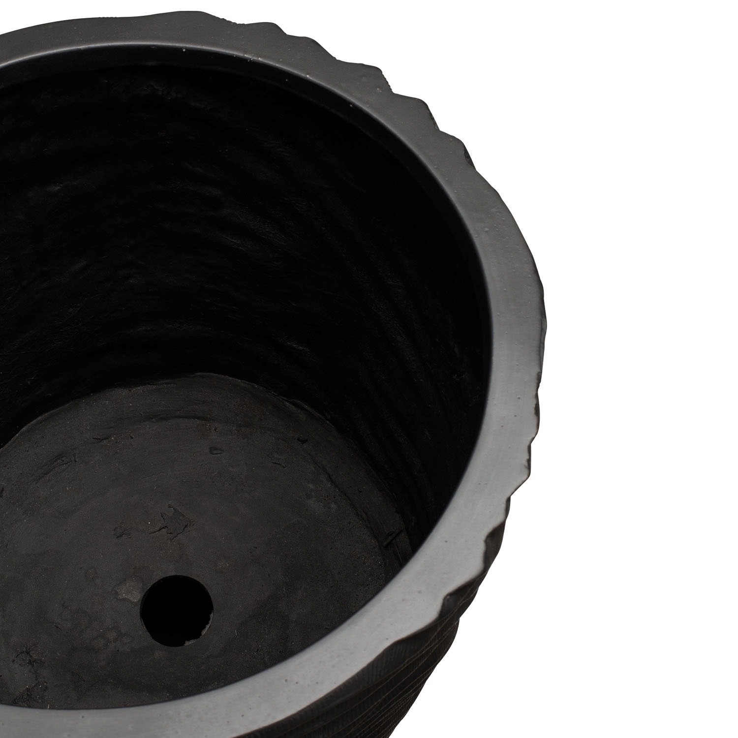 Curved River Bodenvase, Ø 40 cm, Höhe 75 cm, black iron Curved River Bodenvase, Ø 40 cm, Höhe 75 cm, black iron