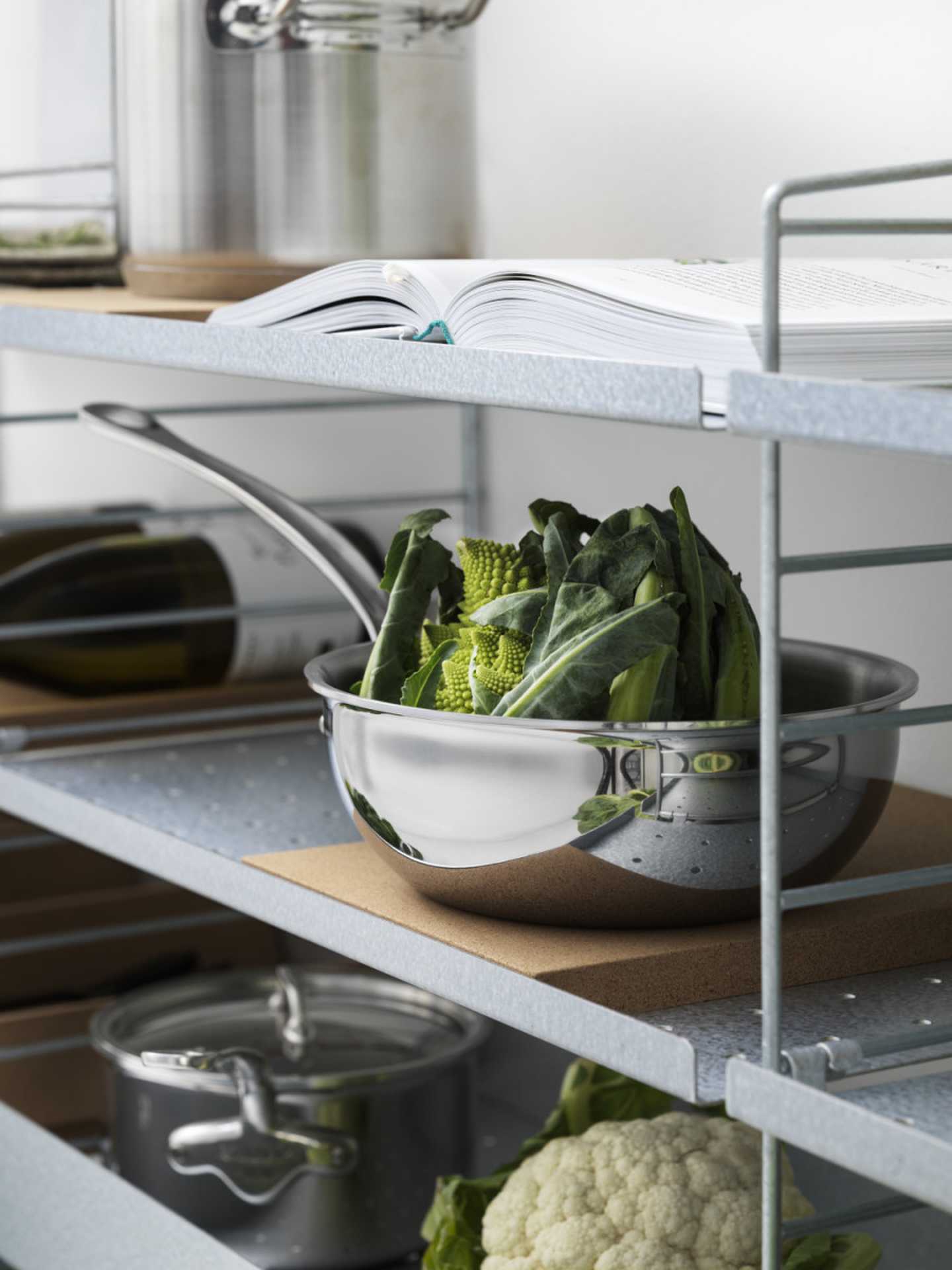 String System Regalboden Metall Outdoor verzinkt niedrige Kante