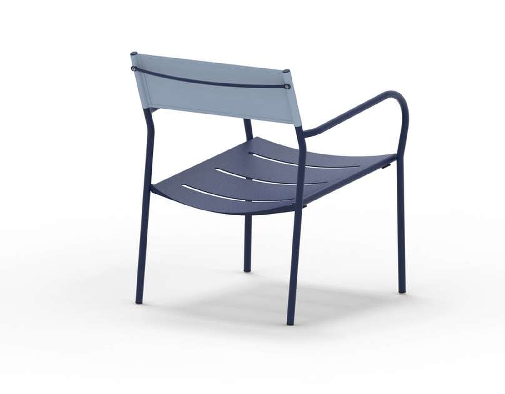Vera Garten Loungesessel stapelbar Cobalt Blau Ice Cube