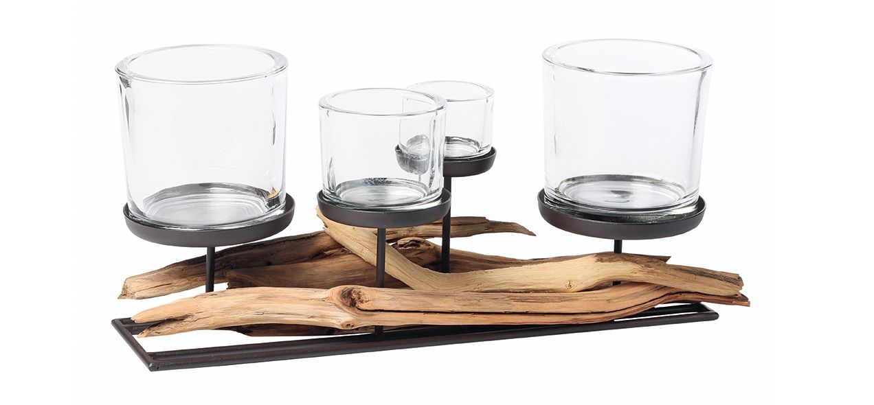 Leuchter Lincoln natural Länge 45 cm Leuchter Lincoln natural Länge 45 cm