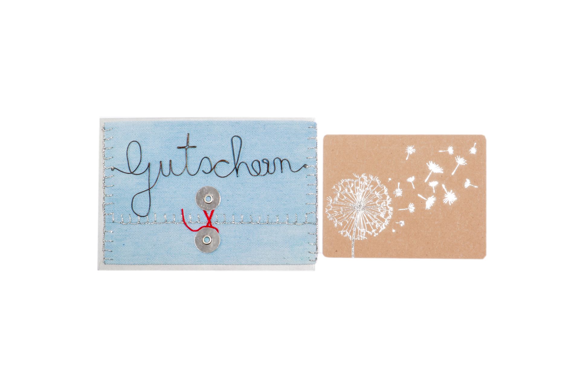 Gutscheinkarte blau Gutscheinkarte blau