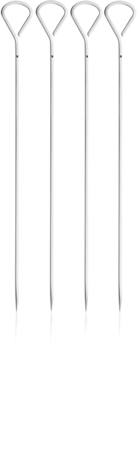 BBQ Grillspieße-Set aus Cromargan® – 4-teilig, rechteckiger Querschnitt, rostfrei