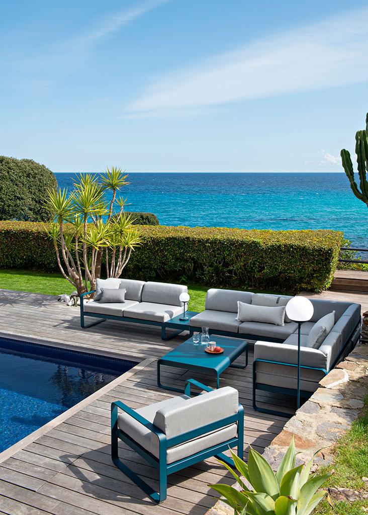 Bellevie niedriger Lounge-Tisch 103 x 75cm latte beige